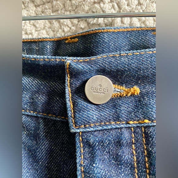 GUCCI vintage denim skirt 90s - Picture 4 of 10